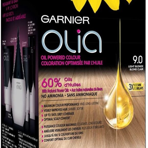 Garnier Olia Permanent Oil Powered Hair Color, 9.0 Light Blonde - Picture 8 of 8